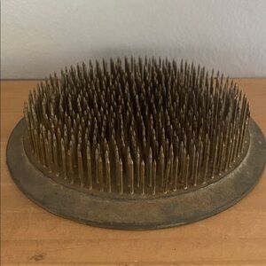 Vintage metal flower frog